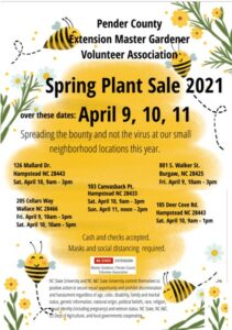 Cover photo for Extension Master Gardener Volunteer Association of Pender County Spring Plant Sales