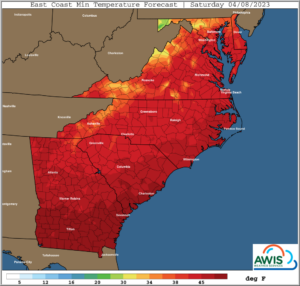 Cover photo for AWIS Weather Report: Risk for Frost Increased This Weekend Into Monday