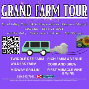 Cover photo for Grand Farm Tour Across Sampson County